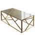 Native Home Lifestyle Geometric Gold Plated Coffee Table